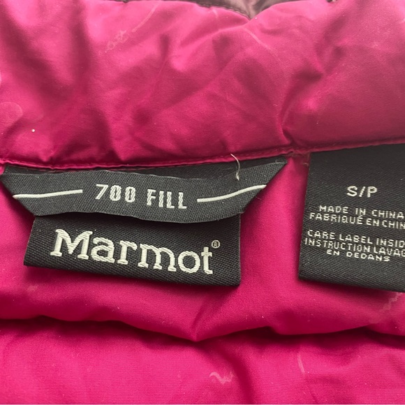 Marmot 700 fill down purple women’s jacket - Picture 2 of 4